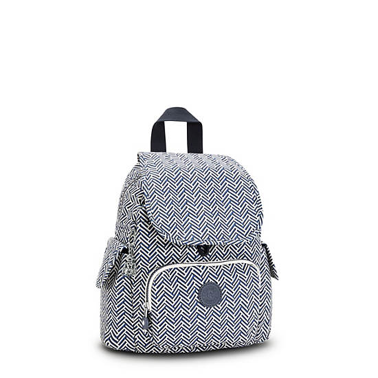 Kipling City Pack Mini Printed Rygsække Hvide | DK 1494SG